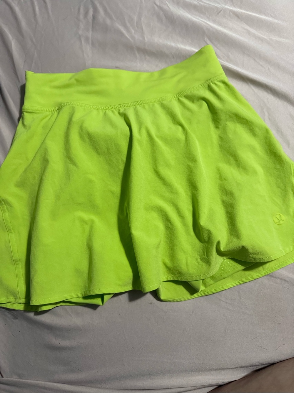 lululemon athletica Neon Green Athletic Skirt